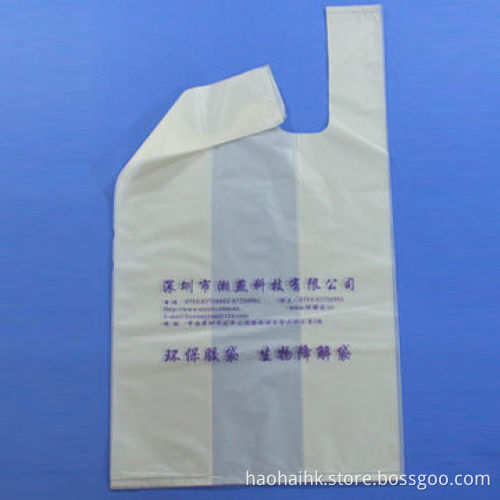 Vest Biodegradable Plastic Bag, Customized Designs and Logos are Welcome